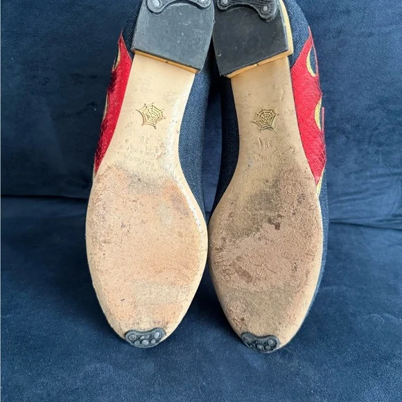 Charlotte Olympia Red and Black Flame Flats - Picture 4 of 4